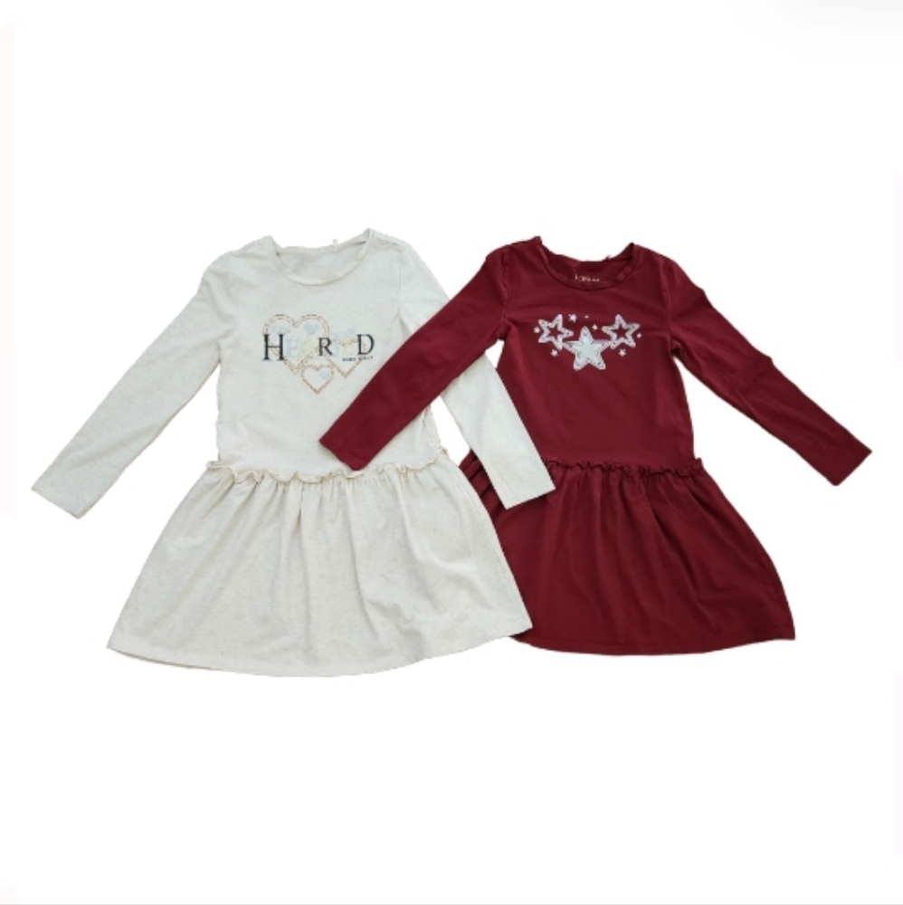 BCBG GIRLS 2 LONGSLEEVE CASUAL DRESSES  SZ M 6/7